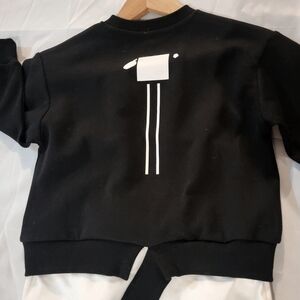 Kids, Brand NEW, Black Sweatshirts, Minimal White, Artist Graphic - sizes 3T-5T